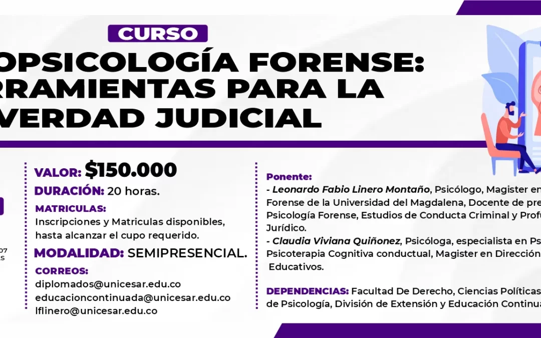 CURSO NEUROPSICOLOGÍA FORENSE