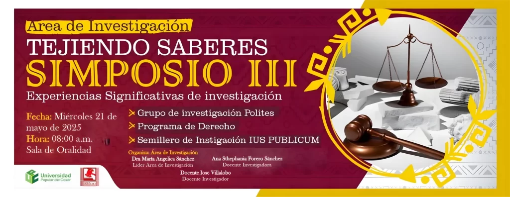Área de investigación Tejiendo saberes: Simposio III experiencias significativas de investigación