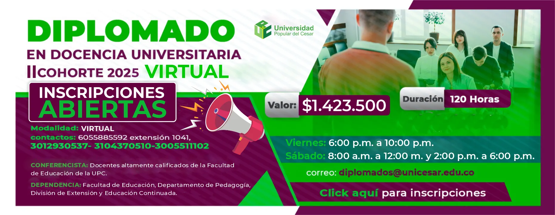 DIPLOMADO EN DOCENCIA UNIVERSITARIA (VIRTUAL)