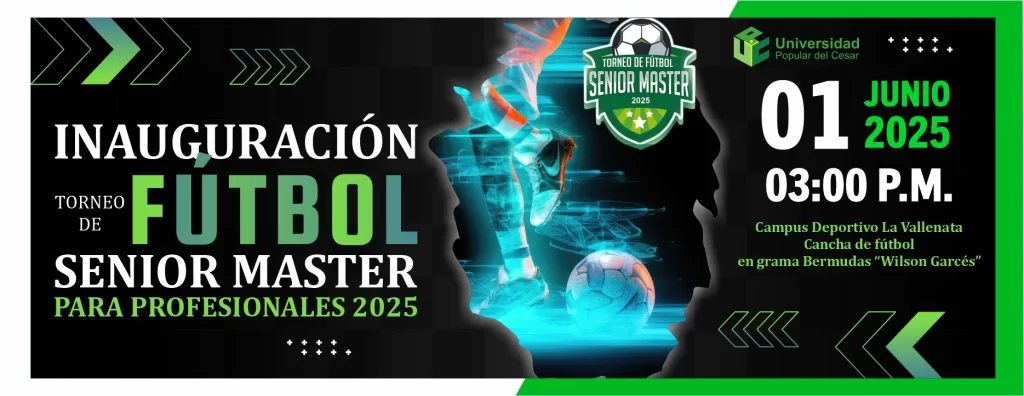 Inauguración Torneo Sénior Máster para Profesionales 2025. Día: 01 de junio del 2025 Hora: 3:00 pm Lugar: Campus deportivo la vallenata
