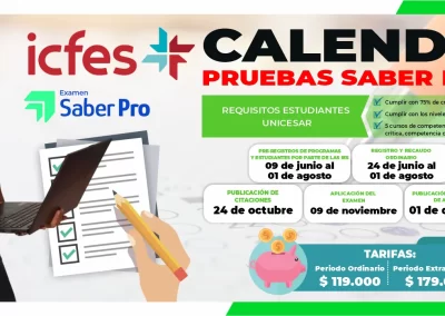 CALENDARIOS PARA PRESENTAR PRUEBAS SABER PRO 2025 – 2