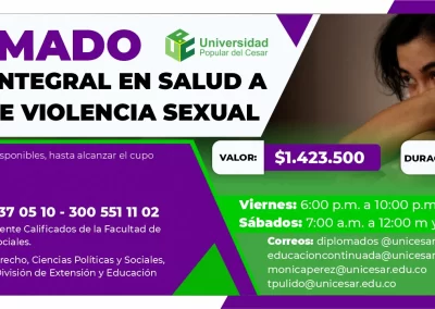 DIPLOMADO ATENCIÓN INTEGRAL EN SALUD A VICTIMAS DE VIOLENCIA SEXUAL
