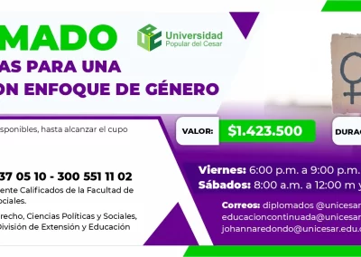 DIPLOMADO EN HERRAMIENTAS PARA UNA DOCENCIA CON ENFOQUEDE GENERO