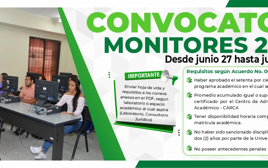 CONVOCATORIA MONITORES 2025 II