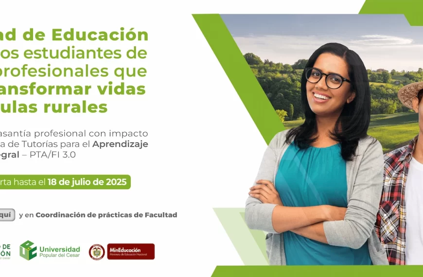 Convocatoria para estudiantes de prácticas profesionales que quieran transformar vidas desde las aulas rurales