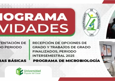 CRONOGRAMA DE ACTIVIDADES FACULTAD DE CIENCIAS BÁSICAS – PROGRAMA DE MICROBIOLOGÍA
