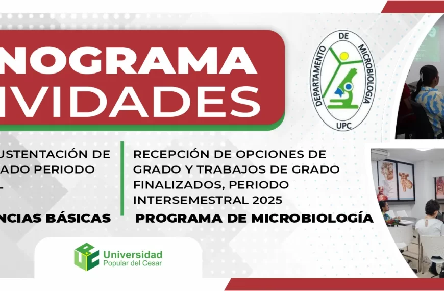 Cronograma de actividades evaluación y sustentación de opciones de grado periodo intersemestral facultad de ciencias básicas