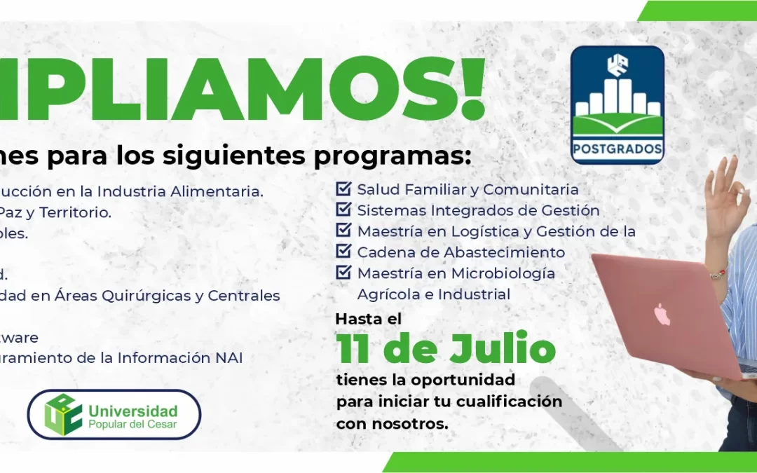 AMPLIACIÓN INSCRIPCIONES POSTGRADOS