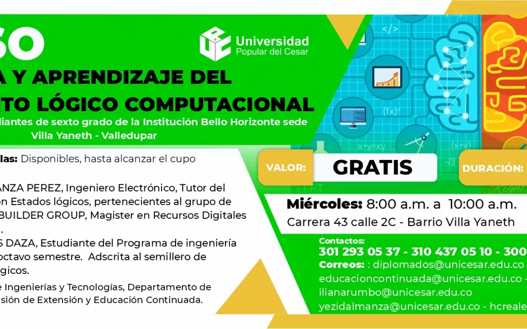 CURSO DE ENSEÑANZA Y APRENDIZAJE DEL PENSAMIENTO LÓGICO-COMPUTACIONAL