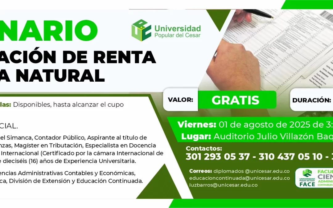 SEMINARIO DE DECLARACIÓN DE RENTA PERSONA NATURAL