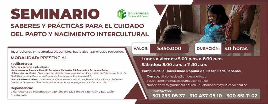 Seminario saberes y prácticas para el cuidado del parto y nacimiento intercultural