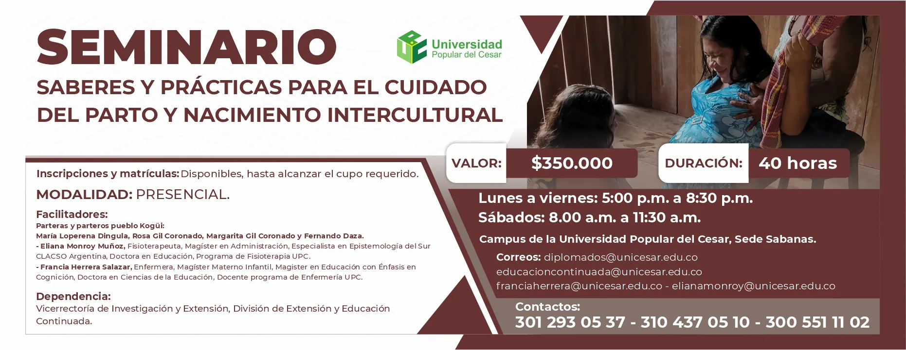 Seminario saberes y prácticas para el cuidado del parto y nacimiento intercultural
