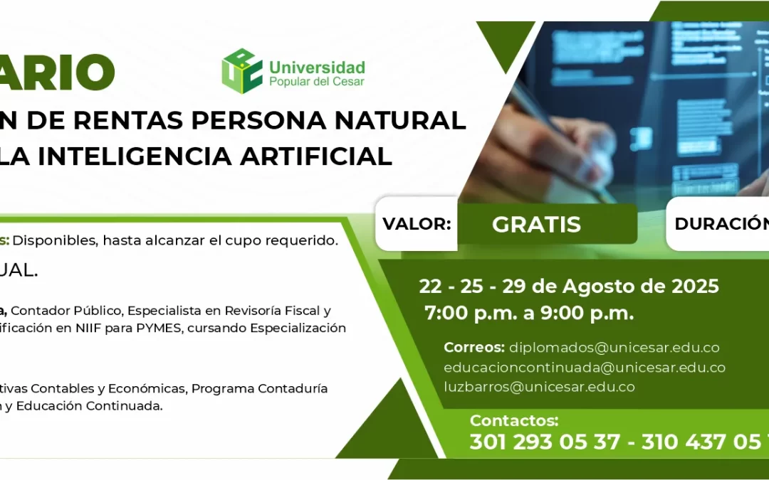 SEMINARIO DE DECLARACIÓN DE RENTAS PERSONA NATURAL UTILIZANDO LA INTELIGENCIA ARTIFICIAL