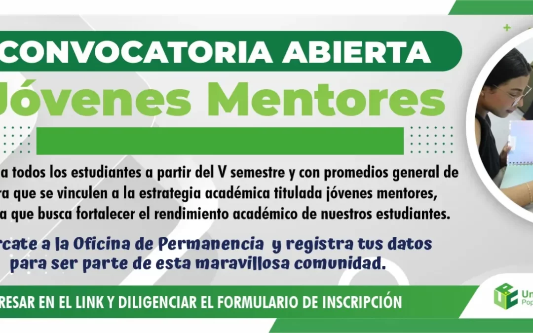 INSCRIPCIÓN PARA PARTICIPAR EN LA CONVOCATORIA JÓVENES MENTORES