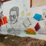 Colectivo Échale Negro de la UPC, a través de murales, revive la memoria del maestro Luis Mizar