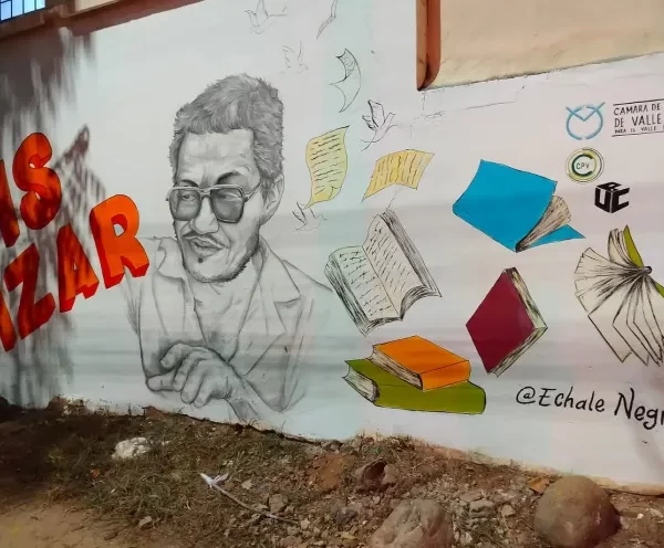 Colectivo Échale Negro de la UPC, a través de murales, revive la memoria del maestro Luis Mizar
