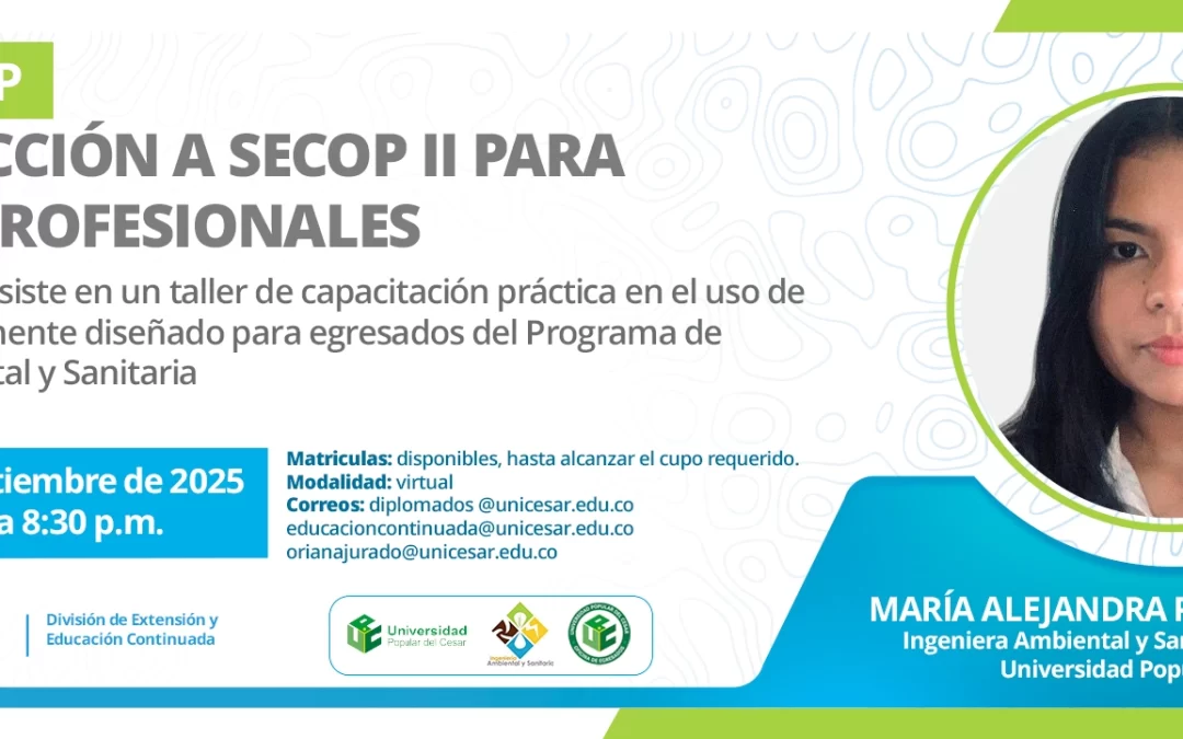 WORKSHOP INTRODUCCION A SECOP II PARA NUEVOSPROFESIONALES