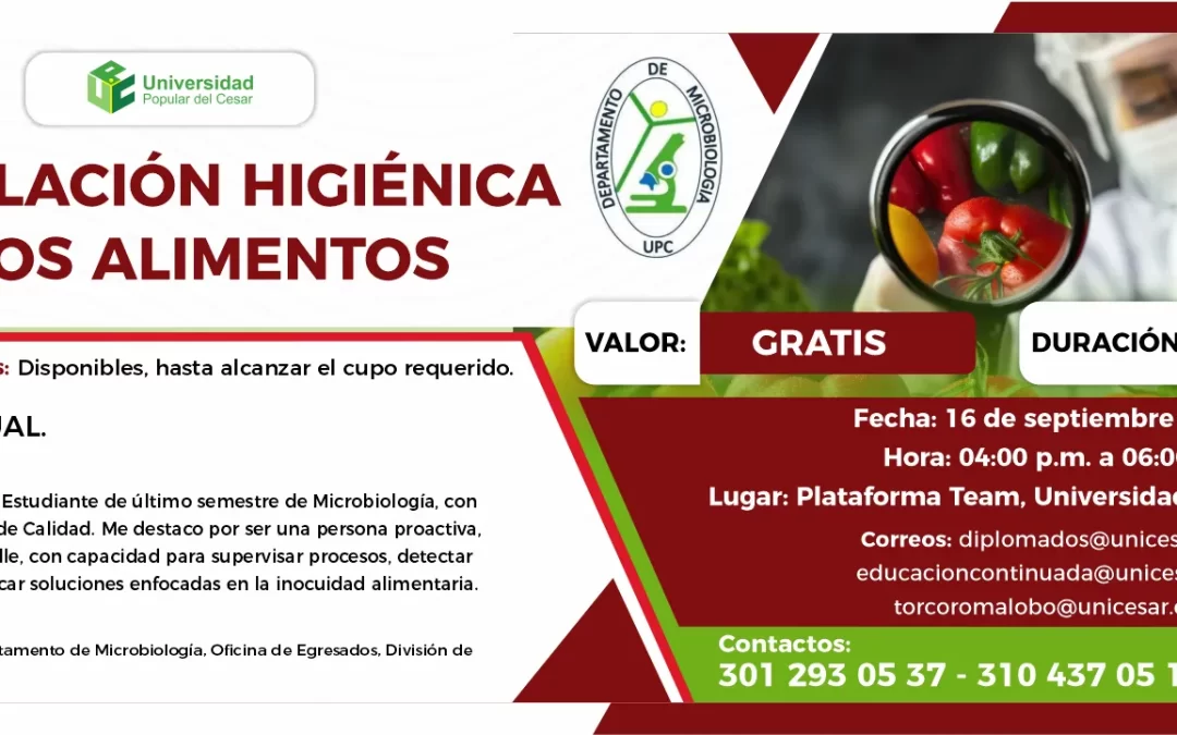 MANIPULACIÓN HIGIÉNICA DE LOS ALIMENTOS