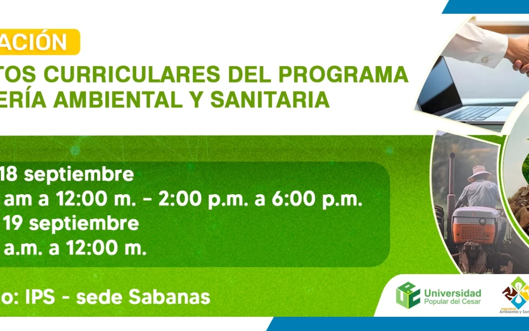 SOCIALIZACIÓN DE ASPECTOS CURRICULARES DEL PROGRAMA DE INGENIERÍA AMBIENTAL Y SANITARIA