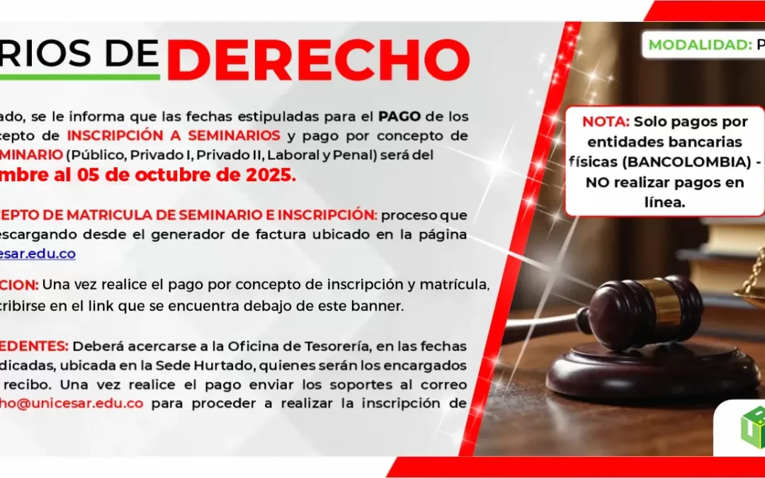 SEMINARIOS DE DERECHO