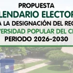 Presidente del Consejo Superior Universitario propone participación de estamentos en Calendario Electoral para designación de Rector 2026-2030