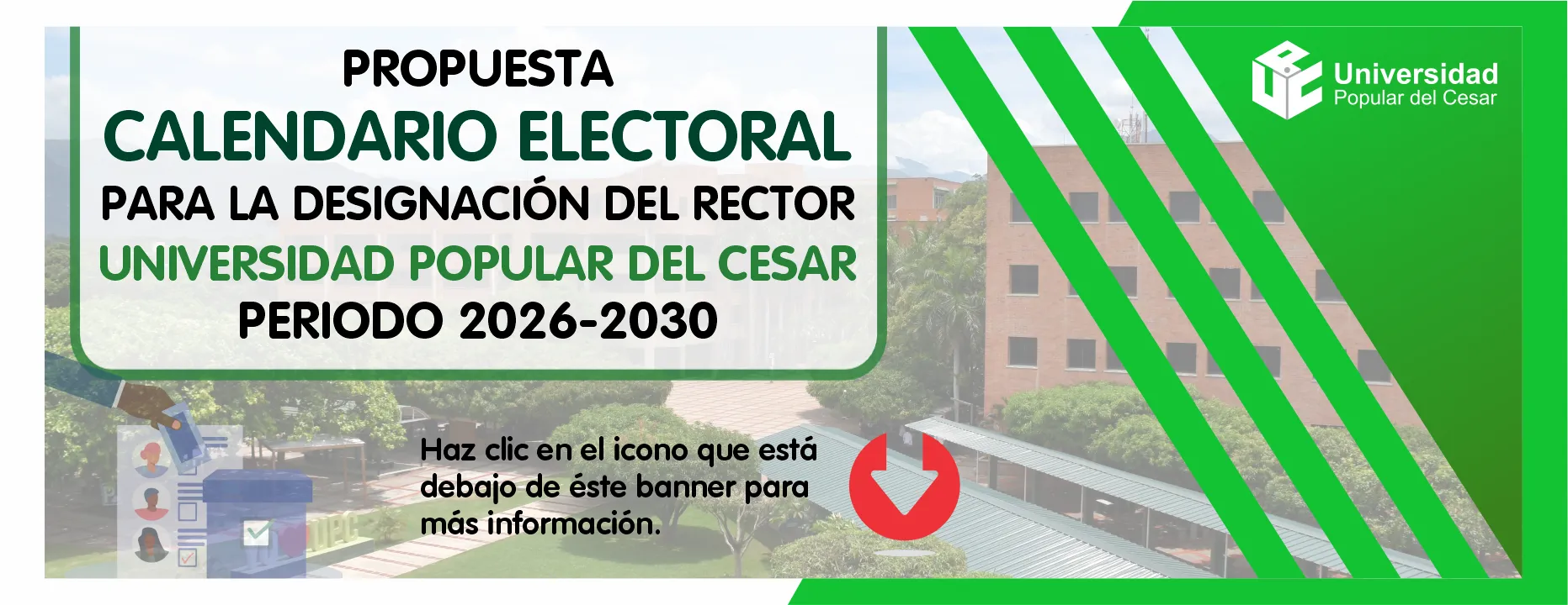 Propuesta Calendario Electoral para la designación del rector de la Universidad Popular del Cesar periodo 2026-2030