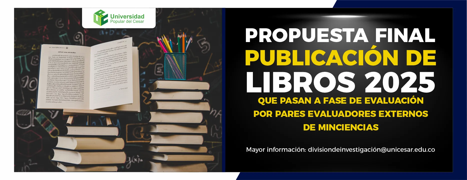 Propuesta final publicación de libros 2025 que pasan a fase de evaluación por pares evaluadores externos de minciencias