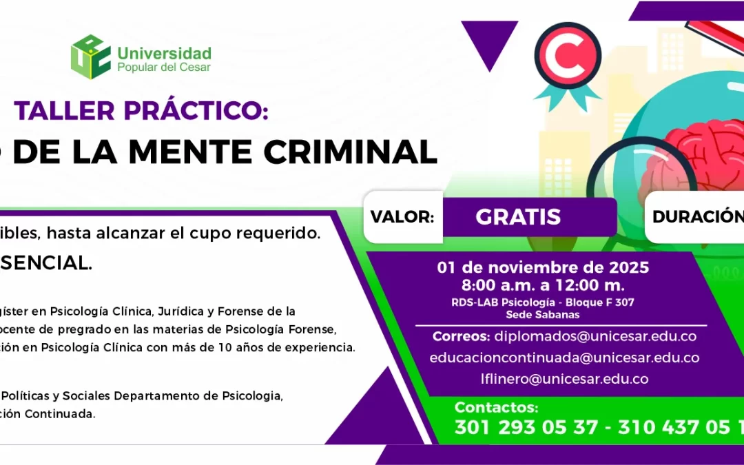 TALLER PRACTICO: ESTUDIO DE LA MENTE CRIMINAL