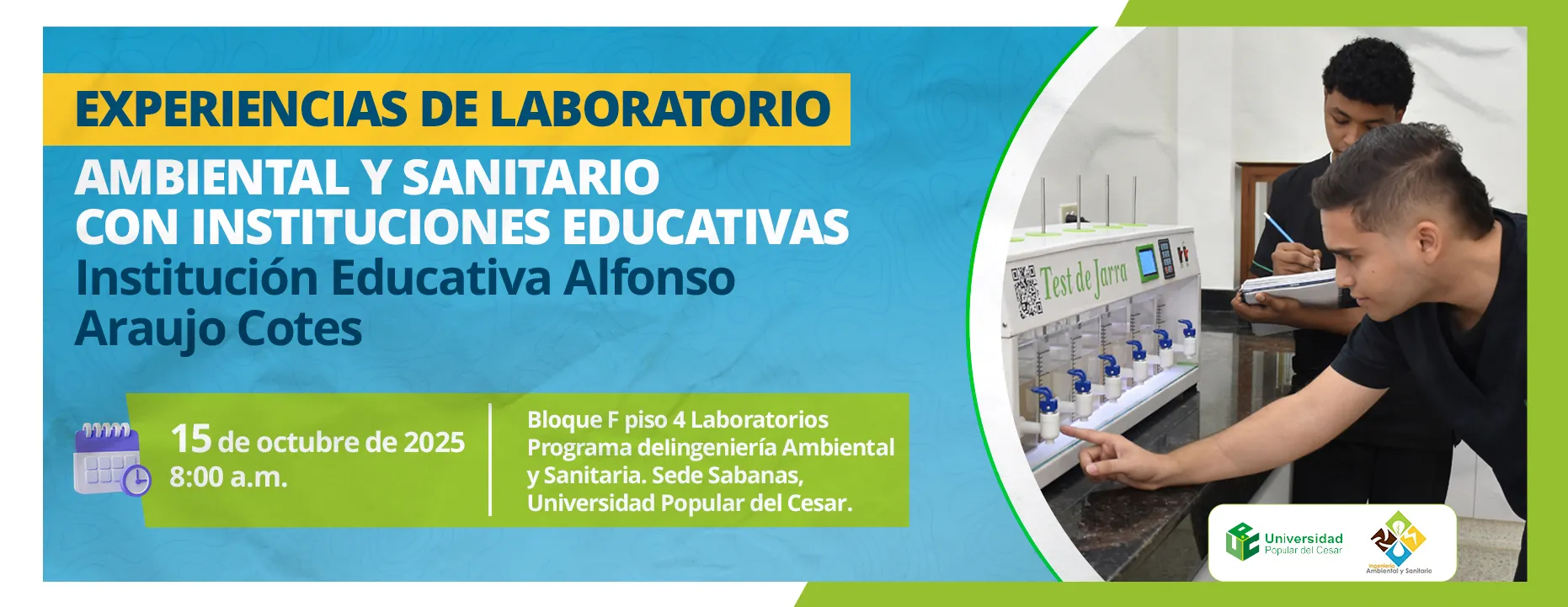 Experiencias de Laboratorio Ambiental y Sanitario con Instituciones Educativas