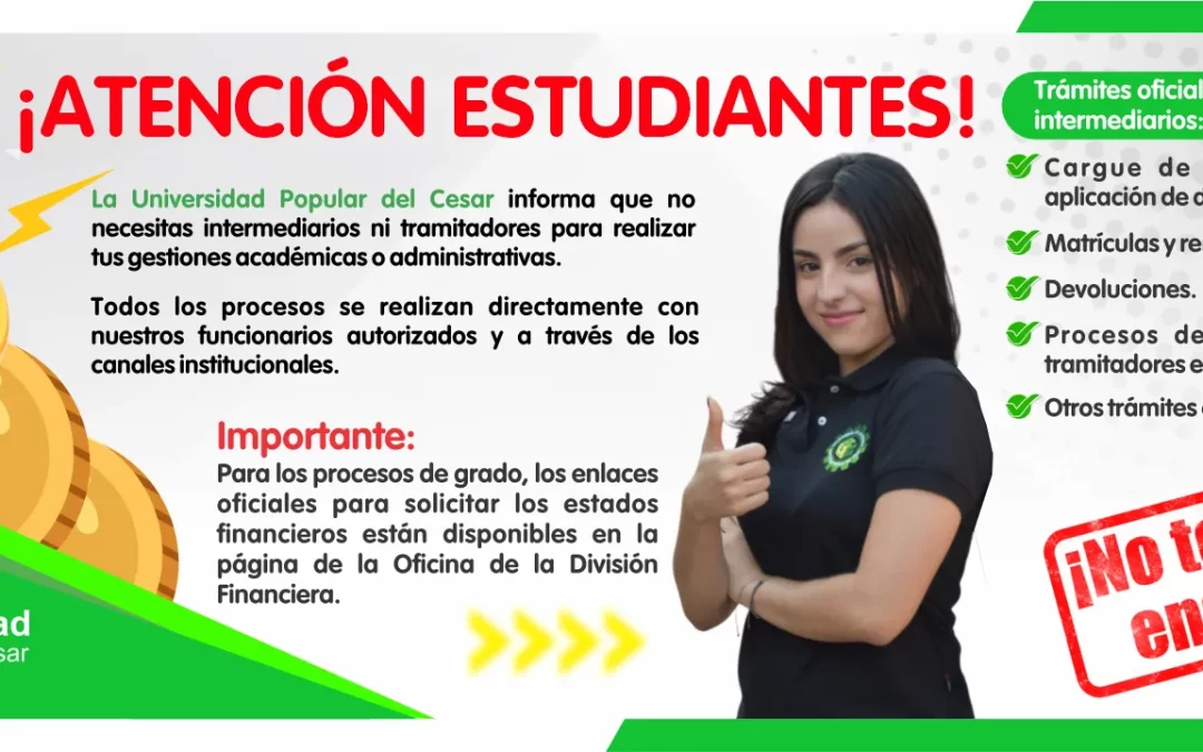 ATENCIÓN ESTUDIANTE: NO TE DEJES ENGAÑAR
