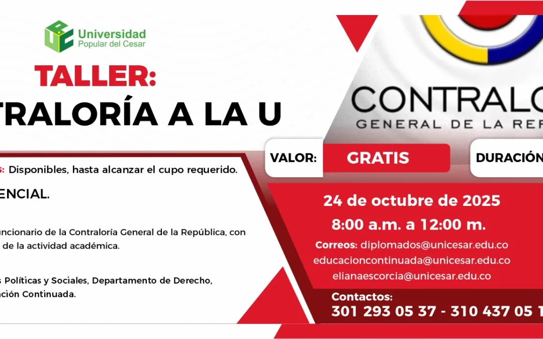 TALLER CONTRALORÍA A LA UNIVERSIDAD