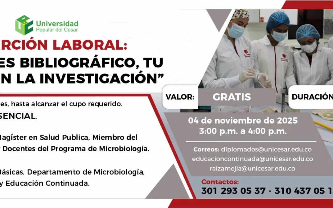 INSERCIÓN LABORAL: “GESTORES BIBLIOGRÁFICOS, TU ALIADO EN LA INVESTIGACIÓN”