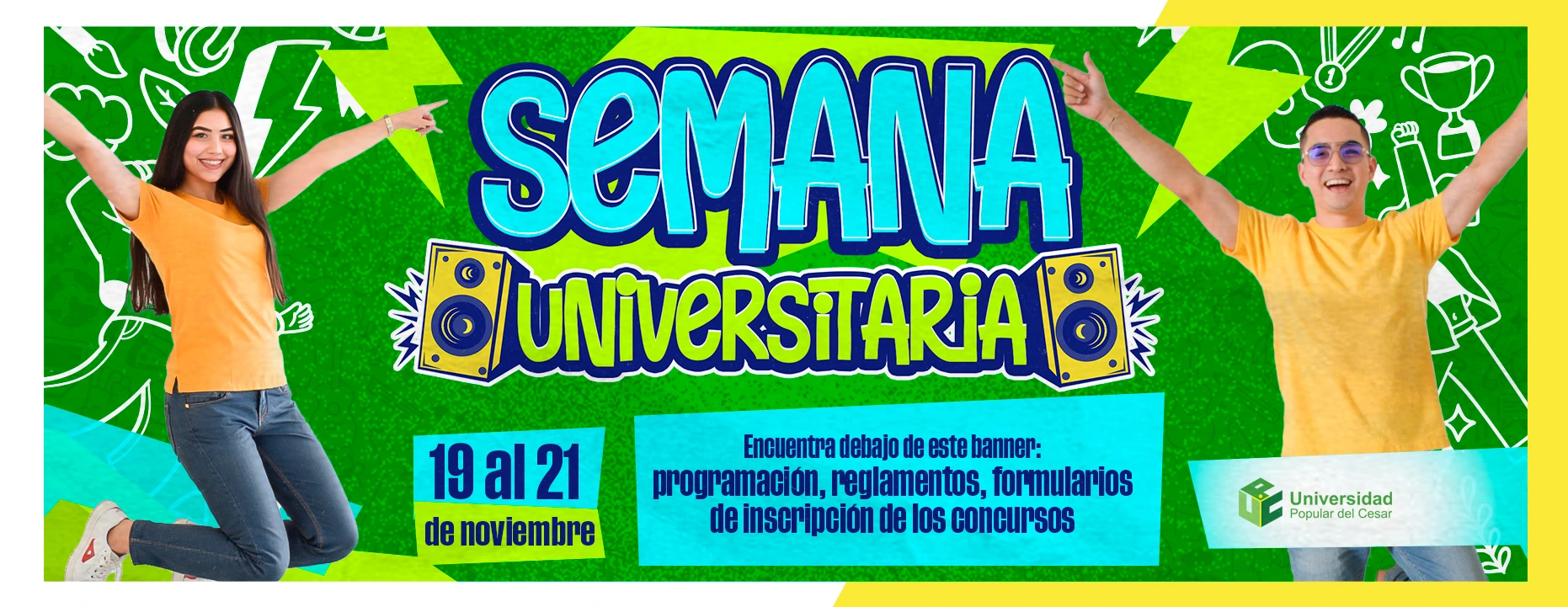 Banner 323-2025 Semana Universitaria 2025, del 19 al 21 de noviembre