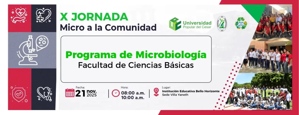 X Jornada: micro a la comunidad. Dรญa: 21 de noviembre del 2025 Hora: 8:00 am Lugar: Instituciรณn Educativa Bello Horizonte