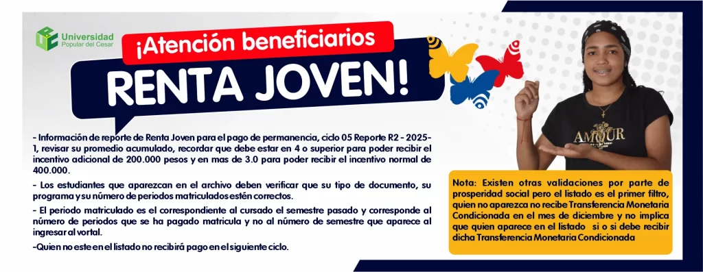 ยกAtenciรณn Beneficiarios Renta Joven!