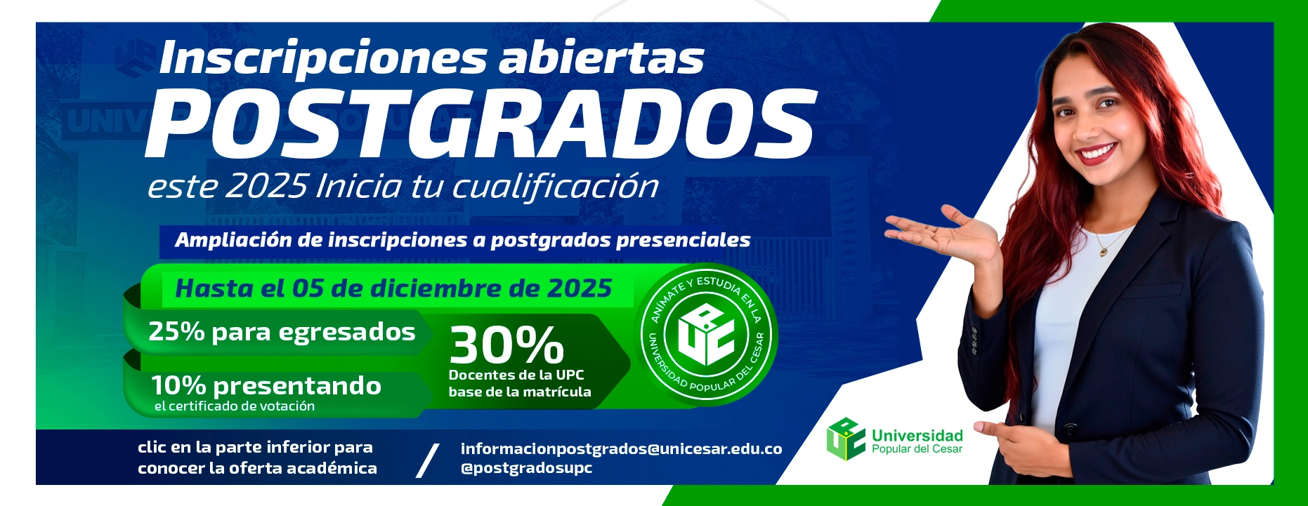 Inscripciones abiertas para postgrados este 2025