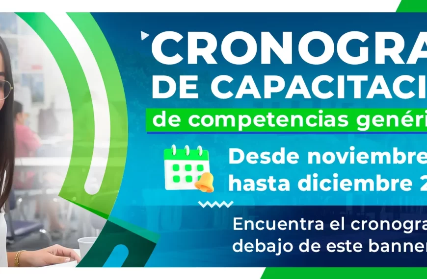 Cronograma de capacitaciones de competencias genéricas 2026