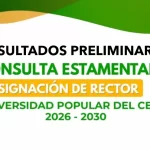 Tribunal de Garantías Electorales entregó resultados preliminares de la consulta estamentaria para designación de rector 2026–2030 en la UPC