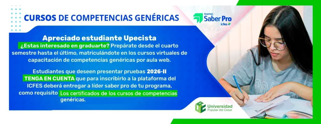 Curso de competencias genรฉricas saber pro 2026-2