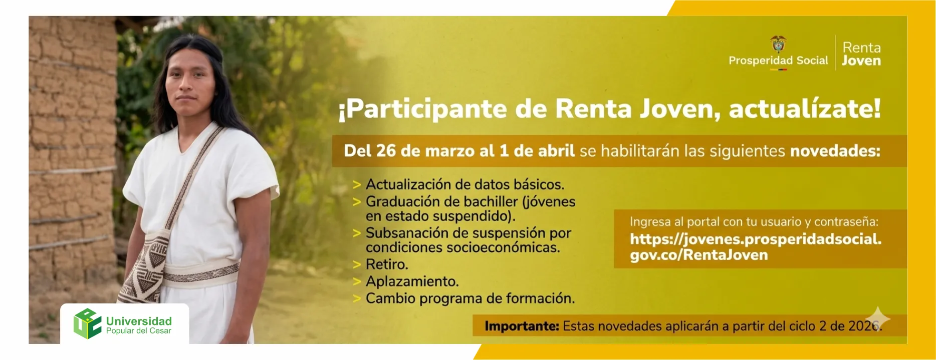 ¡Participante de Renta Joven, Actualízate!