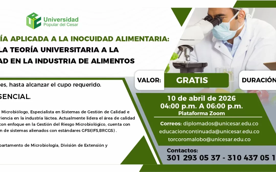 LA MICROBIOLOGÍA APLICADA A LA INOCUIDAD ALIMENTARIA: DE LA TEORÍA UNIVERSITARIA A LA REALIDAD EN LA INDUSTRIA DE ALIMENTOS