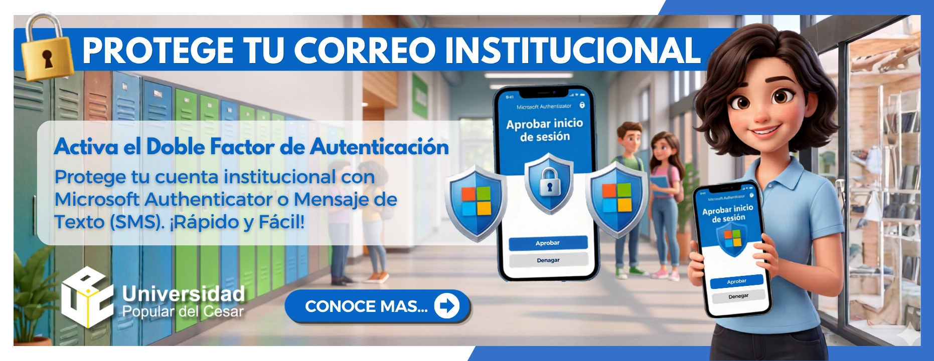 Protege tu correo institucional “activa el doble factor de autenticación”