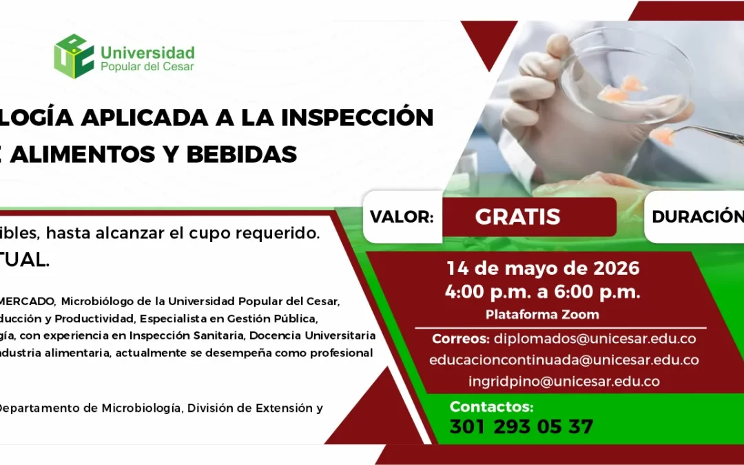 LA MICROBIOLOGÍA APLICADA A LA INSPECCIÓN DE ALIMENTOS Y BEBIDAS