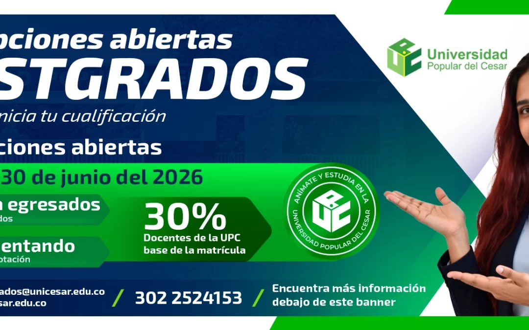 INSCRIPCIONES ABIERTAS PARA POSTGRADOS 2026