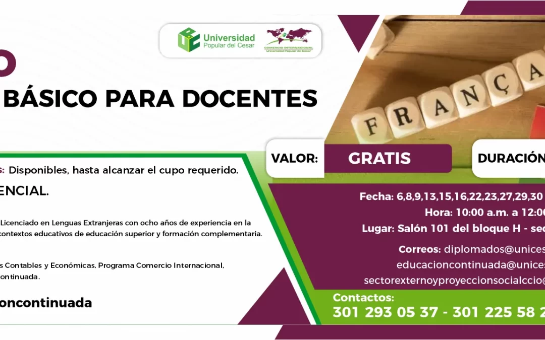 CURSO FRANCÉS BÁSICO PARA DOCENTES