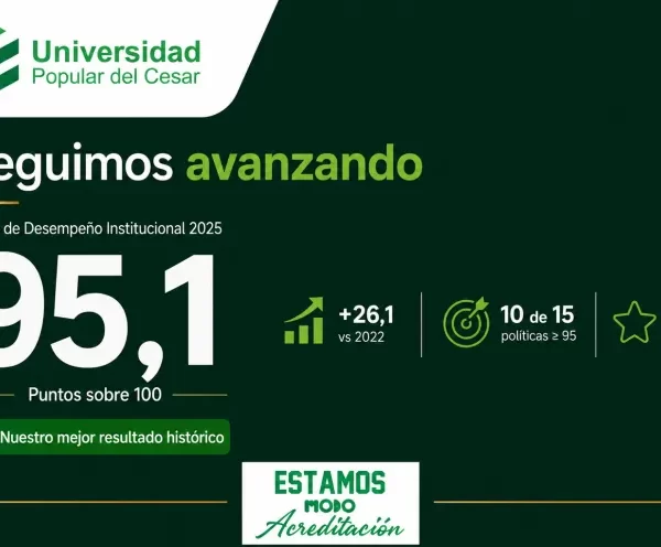UPC obtuvo 95,1 puntos en Índice de Desempeño Institucional, el más alto de la historia en la institución
