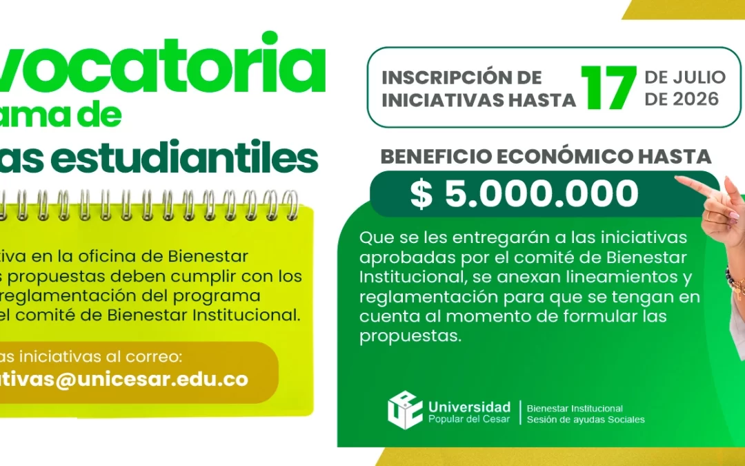 CONVOCATORIA DEL PROGRAMA DE INICIATIVAS ESTUDIANTILES