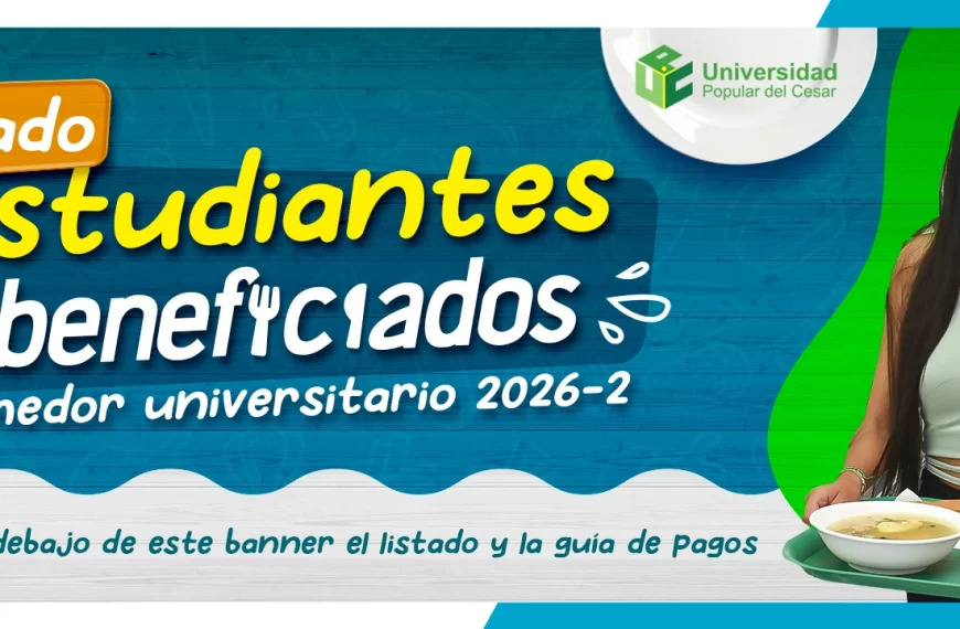 Listado estudiantes beneficiados comedor universitario 2026-2.