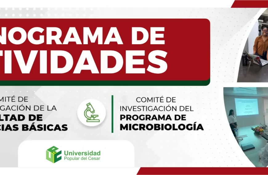 Cronograma de actividades de la facultad de Ciencias Básicas