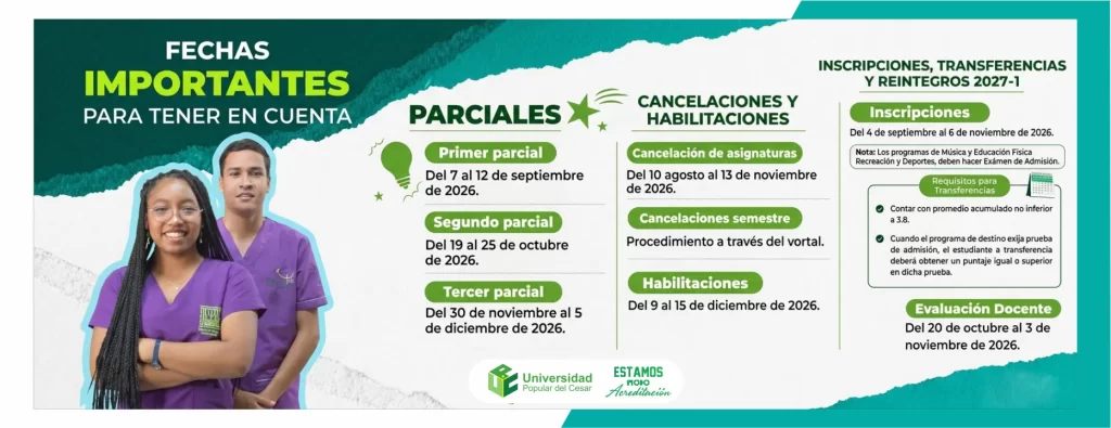 Fechas importantes para tener en cuenta